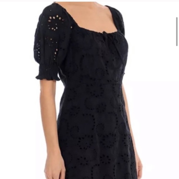 Mankind Mini Eyelet Black Dress 